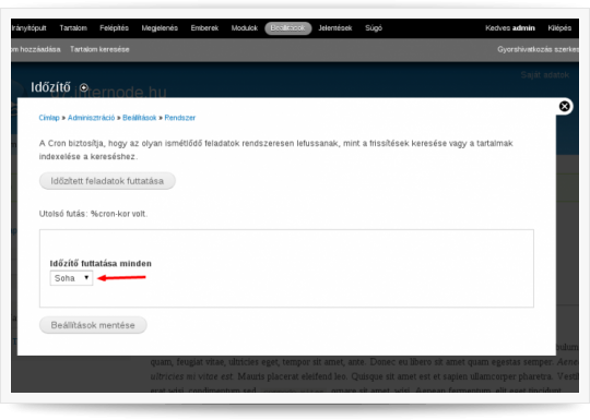 Időzítő kikapcsolás | Drupal 7 telepítése CPANEL tárhelyre Időzítő kikapcsolás | Drupal 7 telepítése CPANEL tárhelyre