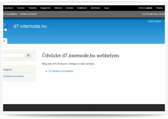 Kész! | Drupal 7 telepítése CPANEL tárhelyre Kész! | Drupal 7 telepítése CPANEL tárhelyre