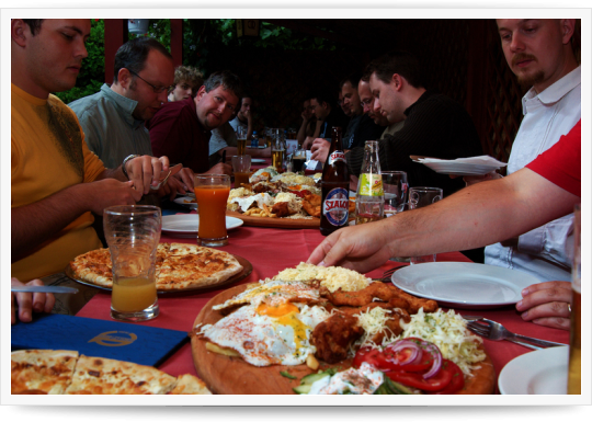 Drupal Tábor Pécs - Harmadik nap - délután, vacsora