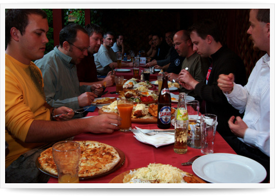 Drupal Tábor Pécs - Harmadik nap - délután, vacsora