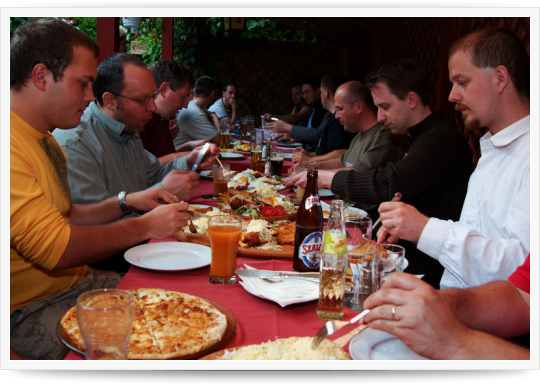 Drupal Tábor Pécs - Harmadik nap - délután, vacsora