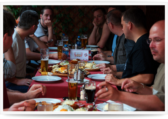 Drupal Tábor Pécs - Harmadik nap - délután, vacsora